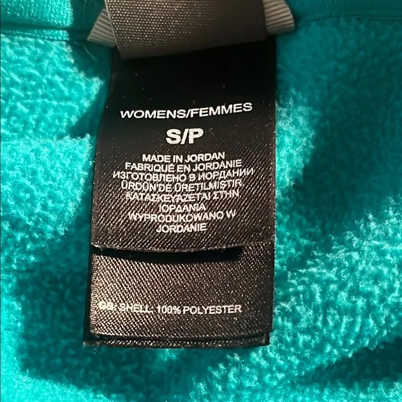 The North Face Teal Quarter-Zip Pullover Sz S Womens - Picture 9 of 13